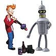 Futurama Encore Collection Fry and Bender Action Figure Set